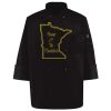 Ten Pearl Button Black Chef Coat Thumbnail