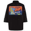 Ten Pearl Button Black Chef Coat Thumbnail