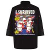 Ten Pearl Button Black Chef Coat Thumbnail